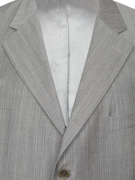 Костюм, EM, классика, в полоску, 3пуг., 2шл. (305, Серый, 58 , 6)