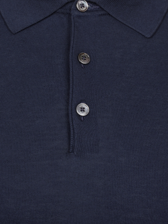 Поло, на пуговицах,  кор/рук.,однотон. (008, Темно-синий , 56)