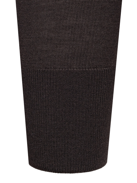 Поло, на пуговицах, дл/рукав (048, Темно-коричн., 50)