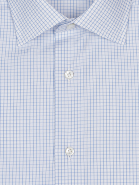 Сорочка NETTUNO, Ravazzolo, в клетку, длин. рукав (300, Голубой, 40)