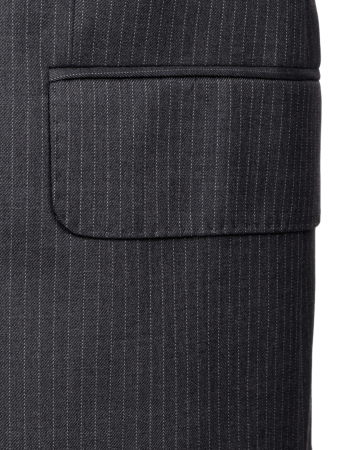 Костюм, Jaguar, классика, мелк.полоска, 3 пугов., 2шл (19, Черный, 48, 6)