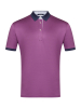 Поло однотонное, короткий рукав (768, Фиолет./Темно-синий, 56 - XXL  рукав 25 см)