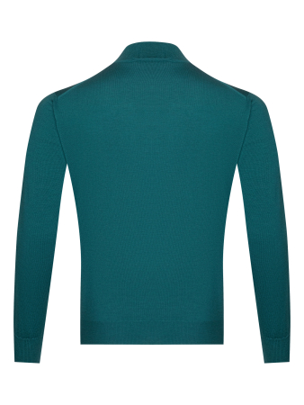 Джемпер, стойка, однотон., дл/рукав (230, Зеленый, 56 - XXL)