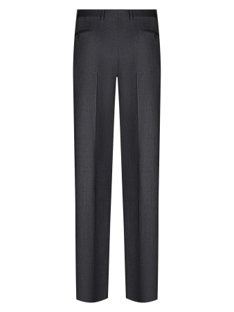 Брюки, Ravazzolo, средне-притал., с защипами, однотон. (58454, Темно-серый, 52 , R)