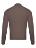 Поло, ворот стойка, пуговицы, однотон., дл/рукав (480, Темно-коричн., 46)
