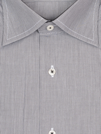 Сорочка, Verita, ДР, SF, мелкая полоска (003, Черный в полоску, 41/42)