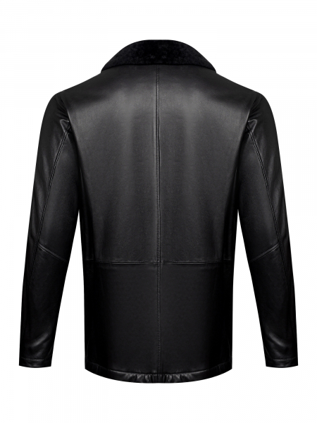 Куртка, Torras, кожанная, на овчине (00510, Черный, 50 - M)