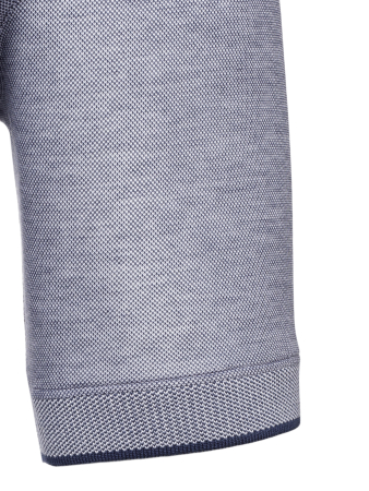 Поло однотонное, короткий рукав, рубчик (229, Темно-синий, 52 - L  рукав 28 см)