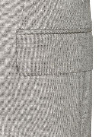 Костюм, EM, классика, однотон., 3 пугов./прорез.карм.с клап., 2шл, б.кл.с манж. (305, Серый, 52 , 8)