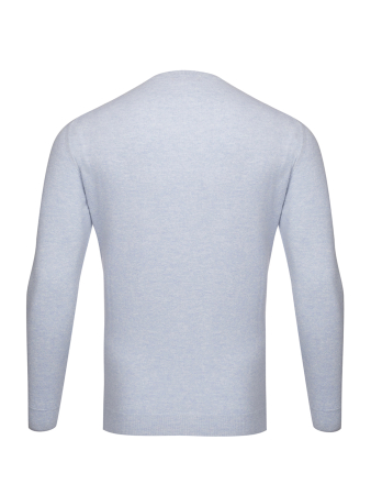 Джемпер, круглый ворот, длин. рукав (6127, Голубой, 48 - S )