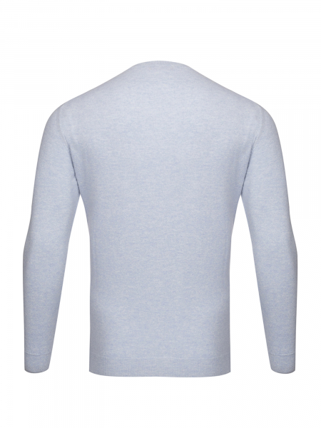 Джемпер, круглый ворот, длин. рукав (6127, Голубой, 48 - S )