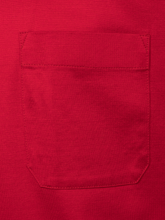 Футболка , круглый ворот, карман, короткий рукав (289, Красный, 64-6XL  рукав 29 см)