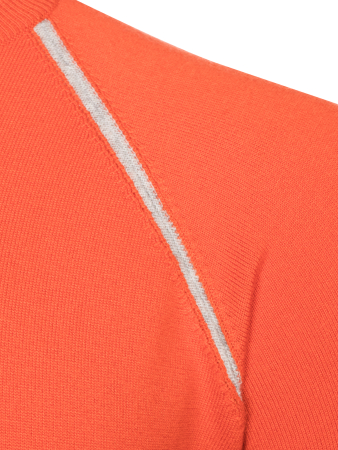 Джемпер, круглый ворот, длин. рукав (004, Оранжевый, 58 - 3XL     )