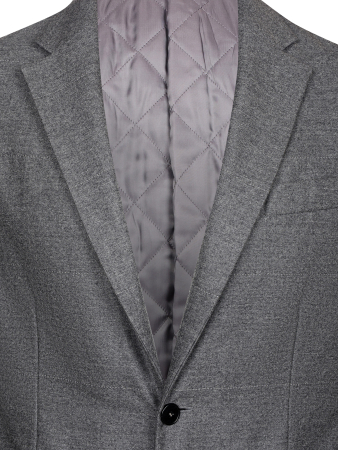 Куртка-пиджак, Torras, SF кож. вставки, на синтепоне (00002, Серый, 54 - XL)