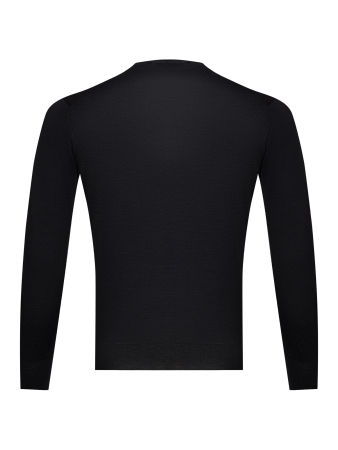 Джемпер, круглый ворот (099, Черный, 52)