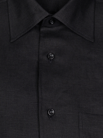 Сорочка, Guiducci, ДР, классика, однотонная (21, Черный, 39)