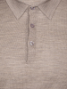 Поло, на пуговицах, дл/рукав (161, Темно-бежевый, 58)