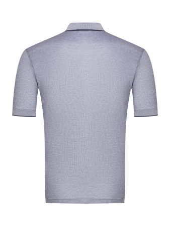 Поло однотонное, короткий рукав, рубчик (229, Темно-синий, 52 - L  рукав 28 см)