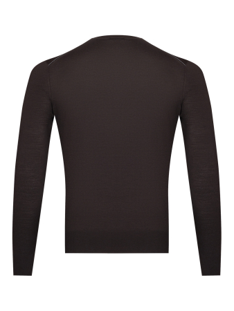 Джемпер, круглый ворот, SF, дл/ рукав 64 см (163, Темно-коричн., 46 - XS)