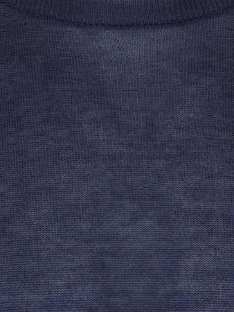 Джемпер,SLIM, круглый ворот, длинный рукав, однотонный (080, Синий, 56)