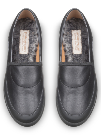 Слипоны, Pakerson (999, Черный, 37, 100% экомех, 100% экокожа)