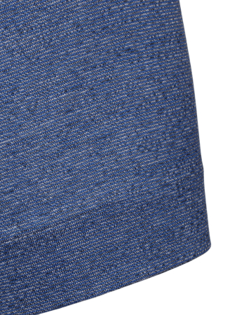 Поло Schiatti, белыq воротник, кор/рукав, пунктир (3506, Джинсовый, 56 - XXL     рукав 26 см)