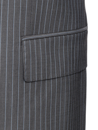 Костюм, BEN, Jaguar, классика, в полоску, 2пуг., 1шл. (24, Серый, 46, 6)