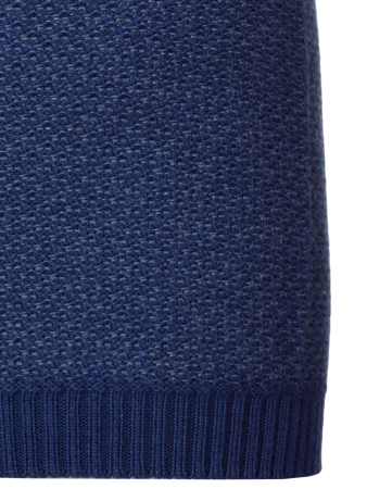 Поло, на пуговицах, кор/рук., рябь (177, Синий, 50)