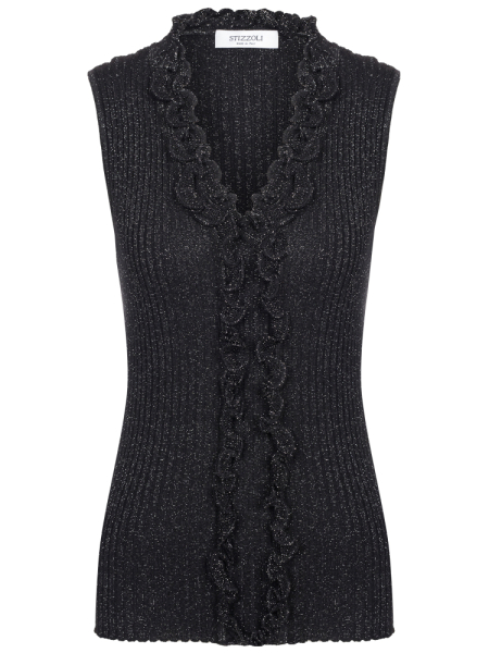 Трикотаж, Stizzolli, без/рук. (610, Коричневый, 48)