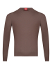 Джемпер, круглый ворот,  длинный рукав, однотонный (003, Коричневый, 50 - M  рукав 63 см)