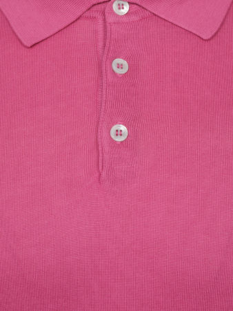 Поло SLIM, на пуговицах, короткий рукав, однотонное (018, Розовый, 50)