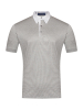 Поло Schiatti, белыq воротник, кор/рукав, пунктир (3503, Серый, 62-5XL     рукав 26 см)