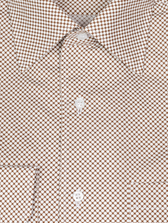 Сорочка, Guiducci, ДР, классика, узор (12, Коричневый в белый гор., 41)