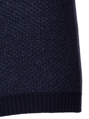 Поло, на пуговицах, кор/рук., рябь (178, Темно-синий , 48)