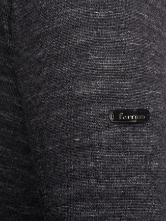 Джемпер, круглый ворот, в полоску (316, Серый, 48 - S )