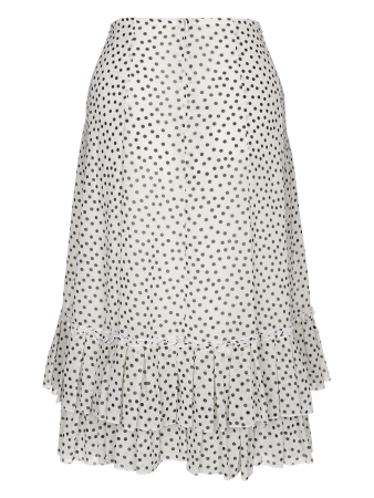 Юбка, Modyva, в горошек (601, Белый, 42)