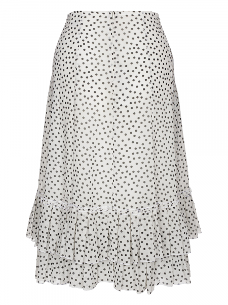 Юбка, Modyva, в горошек (601, Белый, 42)