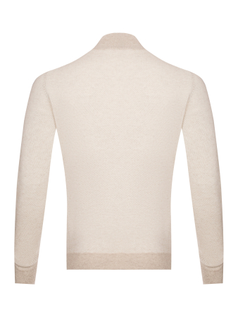 Джемпер, стойка ворот, на молнии, длин. рукав (4, Коричневый, 60 - 4XL)