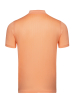 Поло ЕМ, однотонное, фактурная полоска, короткий рукав (C10, Коралловый, 50 - M  рукав 25 см)