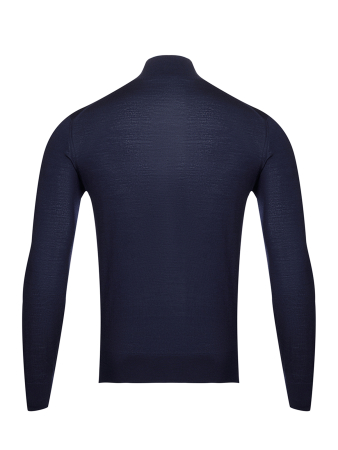 Джемпер, ворот стойка на молнии, дл/рук. (008, Темно-синий, 56)