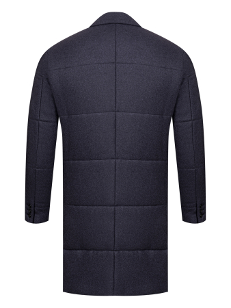 Пальто, Piacenza, одното. удлиненная, пуг. (534/11, Темно-синий, 52 - L)