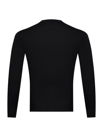 Джемпер, круглый ворот, дл/рукав (002, Черный, 58 - 3XL)