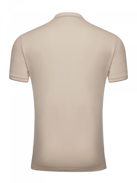 Поло, короткий рукав, однотонное (99048, Бежевый, 50 - M  рукав 23 см)