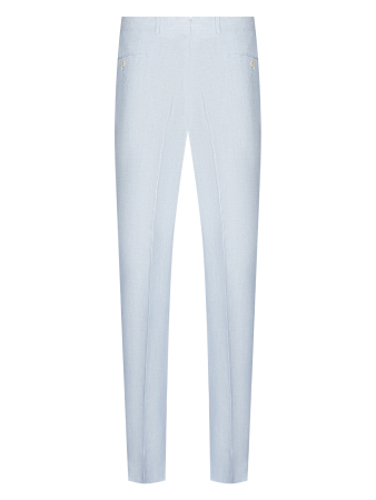 Брюки, Jaguar,  без защипов, однотон. (21, Голубой, 52 , 6)