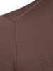 Джемпер, круглый ворот,  длинный рукав, однотонный (003, Коричневый, 50 - M  рукав 63 см)