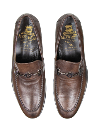 Лоферы, Mario Bruni (351, Коричн., 40, 100% кожа, Кожа телячья 100%)