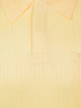 Поло ЕМ, однотонное, фактурная полоска, короткий рукав (S00, Желтый, 52 - L  рукав 25 см)