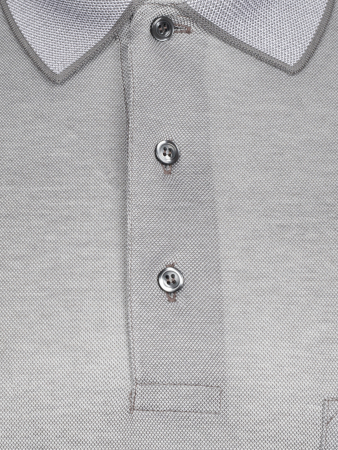 Поло однотонное, короткий рукав, рубчик (446, Стальной, 48 - S  рукав 28 см)