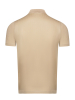 Поло ЕМ, однотонное, фактурная полоска, короткий рукав (900, Бежевый, 52 - L  рукав 25 см)