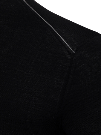 Джемпер, круглый ворот, SF, дл/ рукав 64 см (164, Черный, 58 - 3XL)